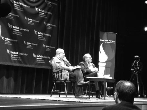Wit of comical lawyer entertains full house in this installment of Ford Hall Forum