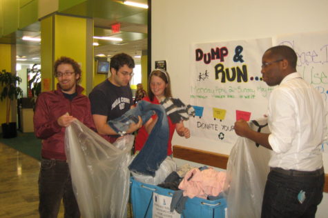 Students collect items for last year's program at 150 Tremont
