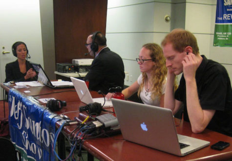 Government classes participate in broadcast