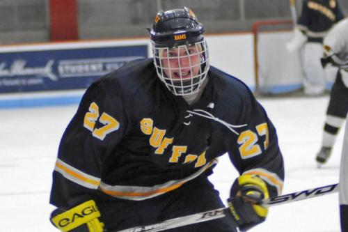 Junior forward Andrew Flynn skates during a recent game. The Rams have started off the season 2-2. 