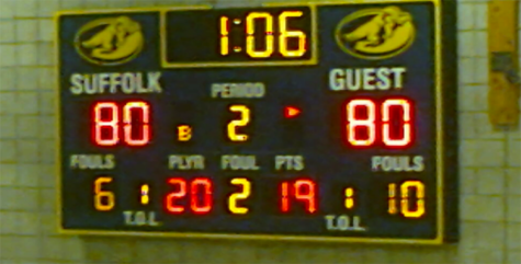 Suffolk Men’s Basketball Falls to Eastern Nazarene in Final Three Minutes