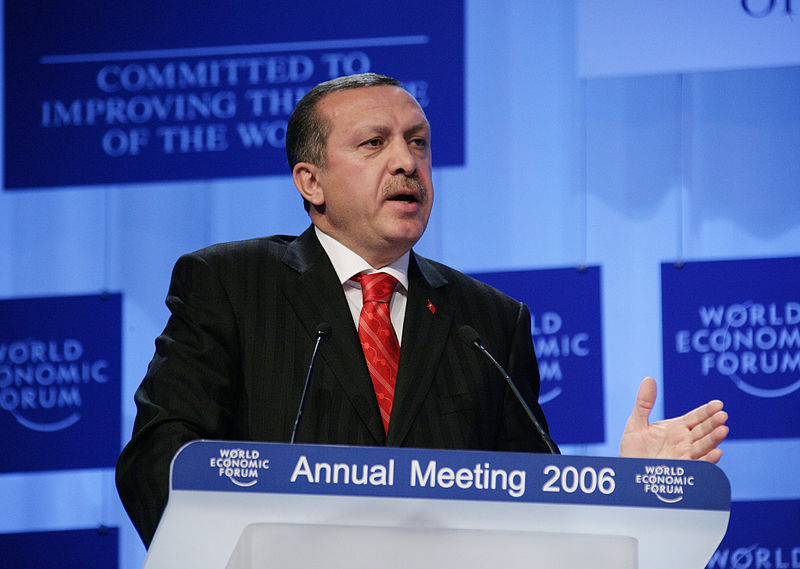 Prime Minister of Turkey Recep Tayyip Erdogan at the World Economic Forum in Davos, Switzerland, 2006
(Photo courtesy of Wikimedia Commons)