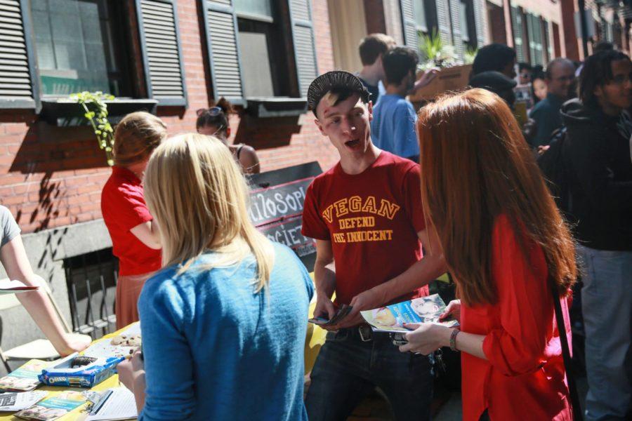 SU Vegetarian Society at this years Temple Street Fair
(Photo courtesy of Suffolk University)