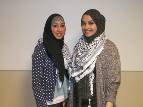 SJP President Yasmeen Hamdoun (left) and Vice President Leila Sadeddin (right)
(Photo by Dani Marrero)
