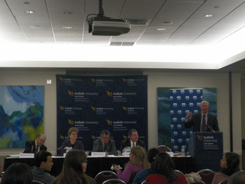 Panelists: (left to right) Jonathan M. Albano, Linda Hamel, Robert Trestan, Christopher Wolf, Robert H. Smith
(Photo by Dani Marrero)