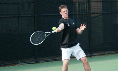 Men’s Tennis survives against Rhode Island College