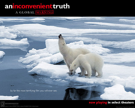A promotional poster for An Inconvenient Truth, by former Vice President Al Gore, was widely praised as an informative film. Gore made climate change policy a focus of his 2000 presidential campaign.
(Photo by Flickr user eelke dekker)