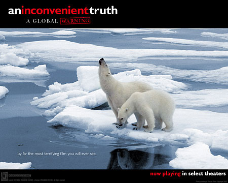 A promotional poster for An Inconvenient Truth, by former Vice President Al Gore, was widely praised as an informative film. Gore made climate change policy a focus of his 2000 presidential campaign.
(Photo by Flickr user eelke dekker)