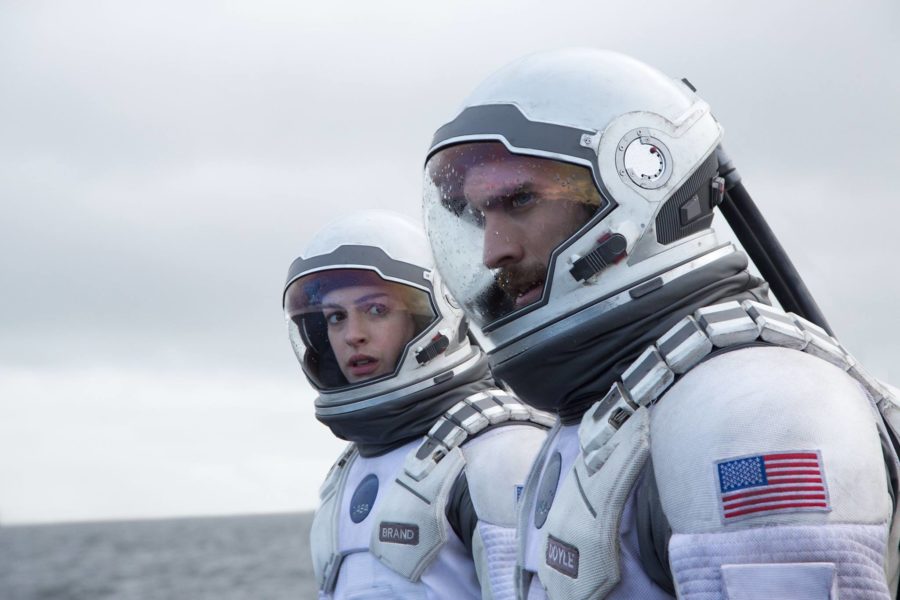 Anne Hathaway and Wes Bentley, above, portray astronauts who embark on a voyage to a new galaxy to save mankind.
(Courtesy of Interstellar Facebook page)