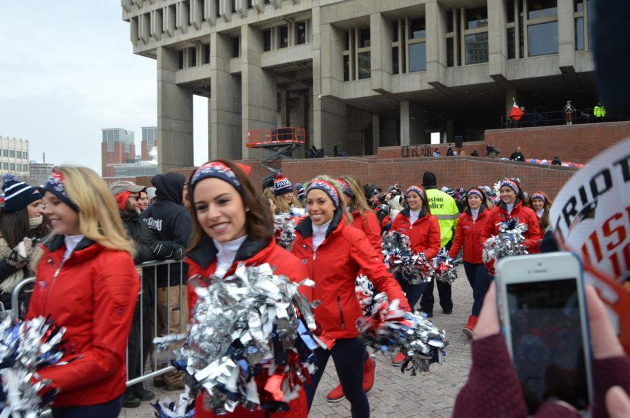 Excitement fills City Hall Plaza for Patriots send-off