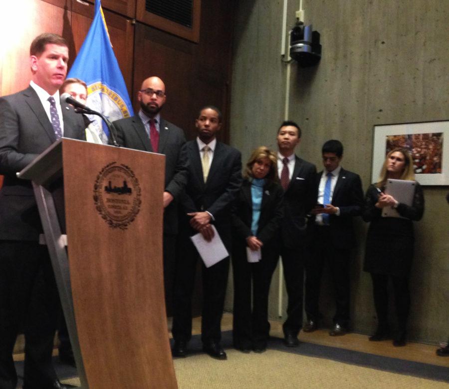 Mayor Walsh, officials, address storm as city prepares to shut down