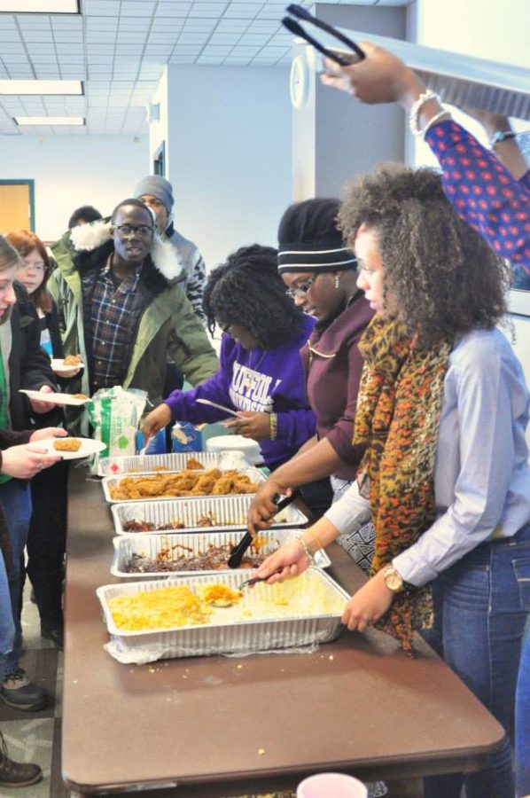 Soul Food Luncheon held by BSU students during Black History Month.
