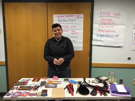 Professional kinkist Sinclair Sexsmith hosts discussion on campus