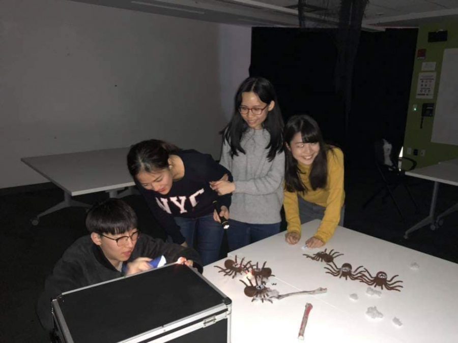 Asian American Association members participate in "Escape the Room" event