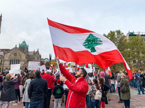 Bostonians march in solidarity with protestors in Lebanon