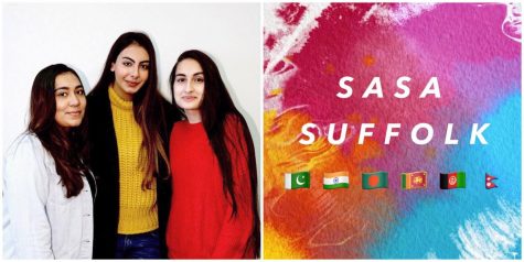 SASA eboard left to right: Zoya Ahmed (vice president); Aisha Fatima (president); Bismah Laraib (secretary/treasurer)