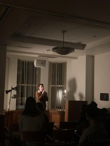 Venture blends poetry, prose and song to charm audience at open mic night
