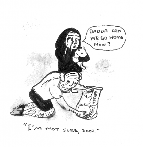 Political cartoon Hunter Berube