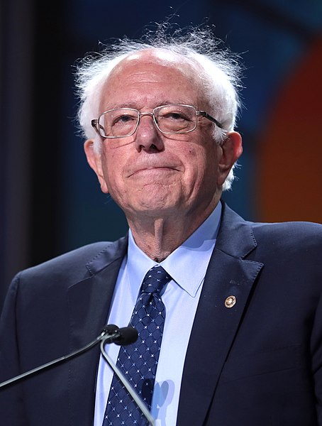 Bernie Sanders speaking at the 2019 California Democratic Party State Convention in San Francisco, California