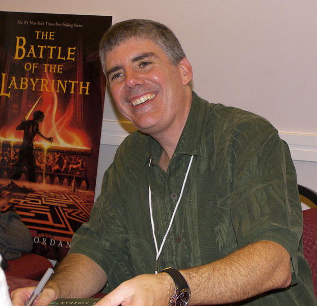 Rick+Riordan%2C+author+of+the+Percy+Jackson+%26+the+Olympians+book+series.+