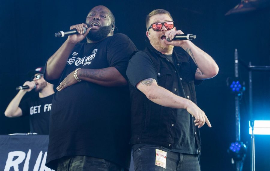Killer Mike and El-P of the hip hop duo, Run the Jewels.