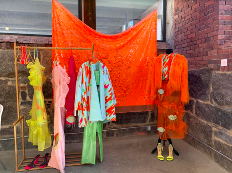 Colorful artwork displayed at the House of Venus exhibit.