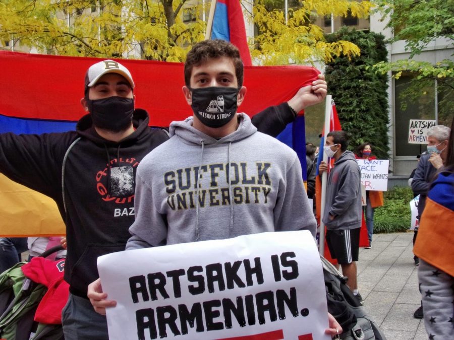 Suffolk student participates in protests for Armenia