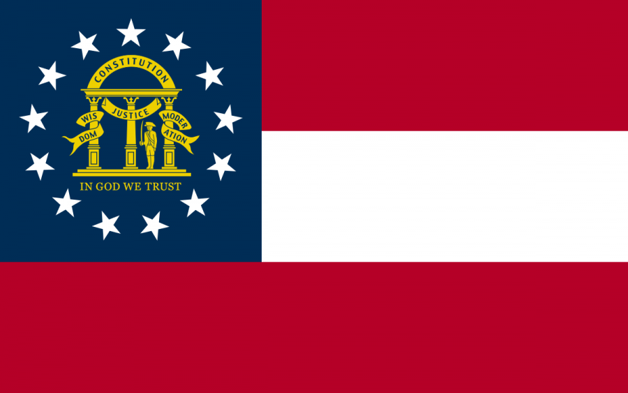 The Georgia State Flag via wikimedia commons
