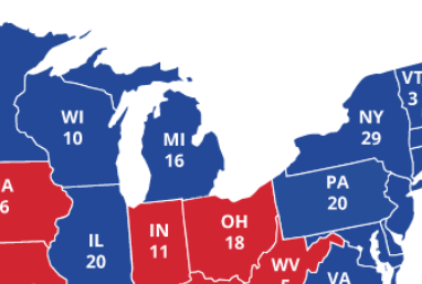 Wisconsin, Michigan and Pennsylvania, aka the blue wall