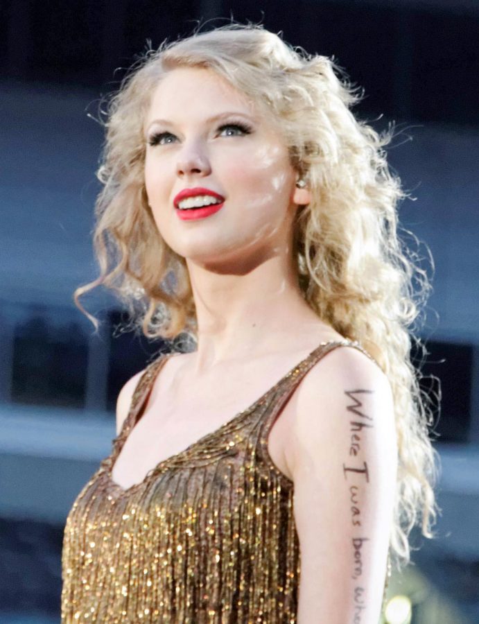 Swift on her headlining Speak Now Tour in 2011.