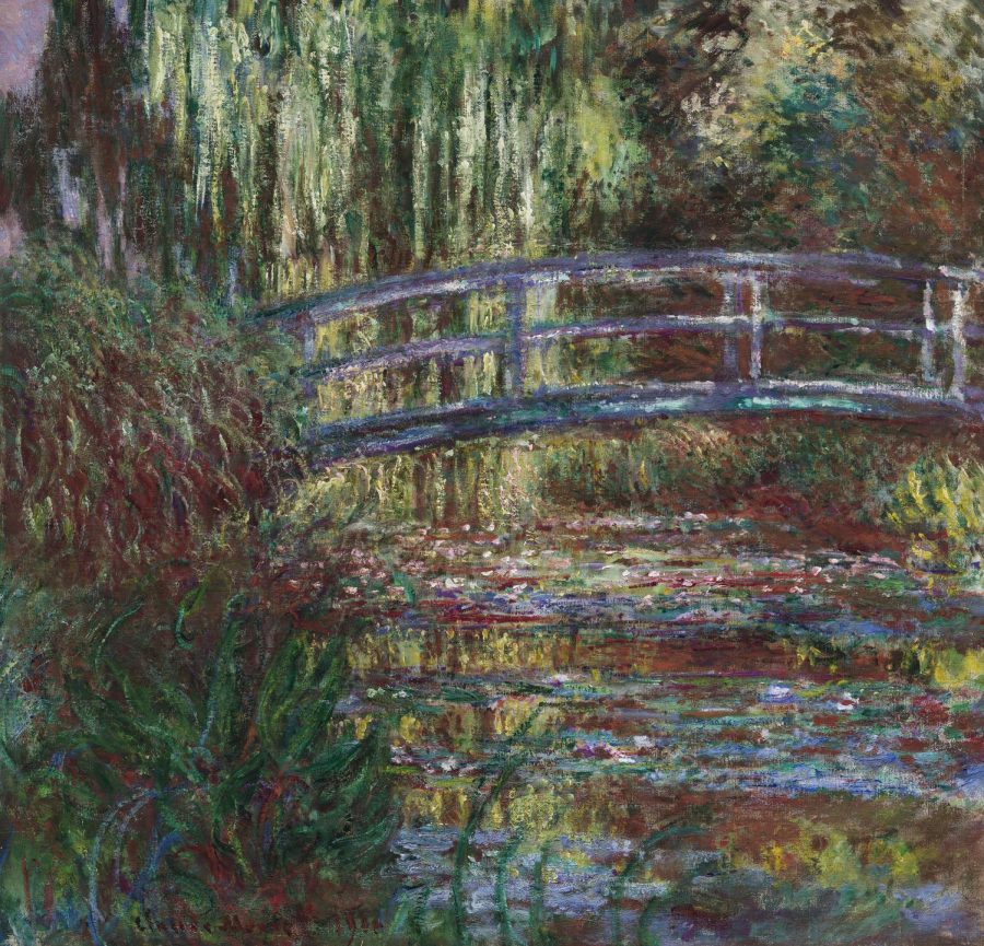 Claude Monets The Water Lily Pond, on display at the MFA through March 28.