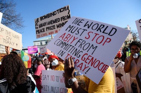 Ethiopians continue to protest against the war in the Tigray region. 