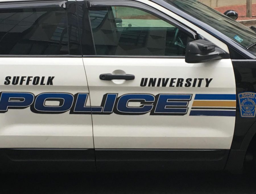 A SUPD car on campus