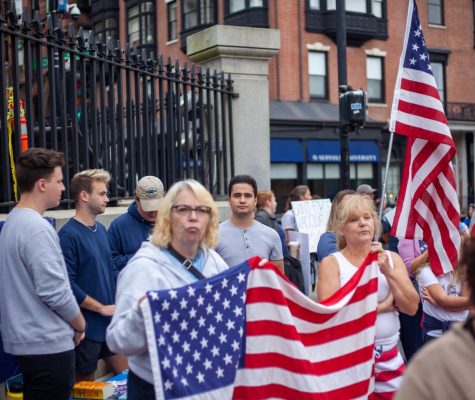 Protesters clash over mask and vaccine mandates at Boston Common