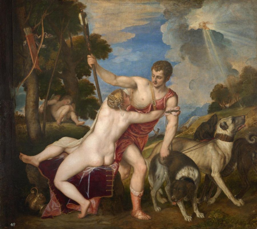 “Venus and Adonis” by Titian, about 1553-1554