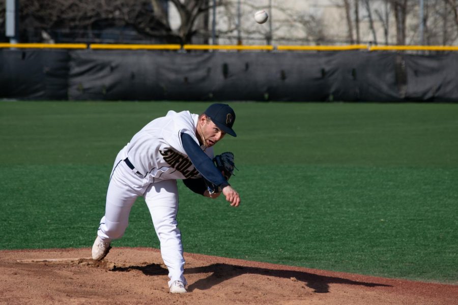 Nick Reiser during Suffolks game against Roger Williams Saturday.