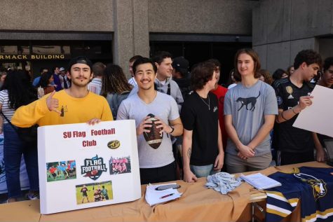 The Flag Football Club at the Involvement Fair