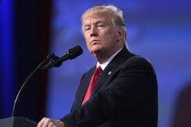 Former President Donald Trump speaks at the 2017 Conservative Political Action Conference in National Harbor, Md.