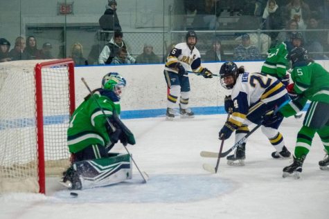 Suffolks Jessie Kennedy attacks the goal against Endicott College on Nov. 18.