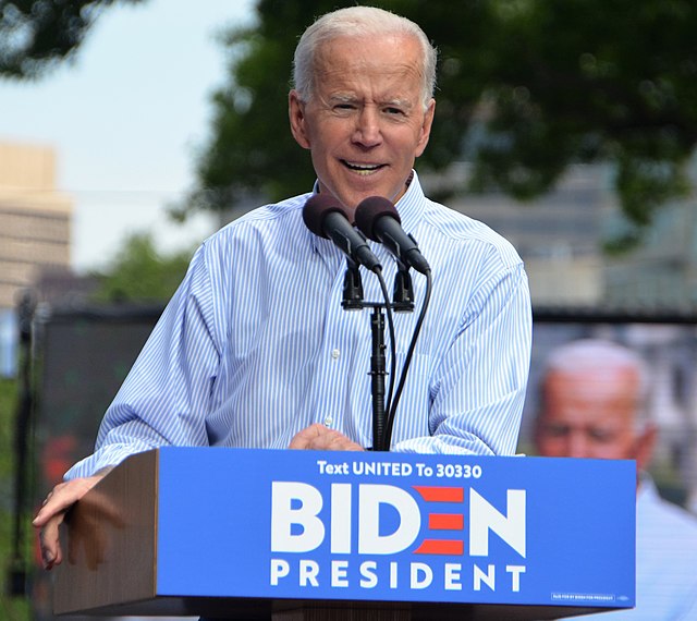 President Joe Biden during his 2020 campaign