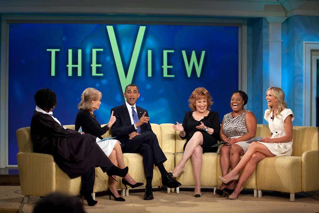 President Barack Obama records an episode of The View at ABC Studios in New York, N.Y., July 28, 2010. 