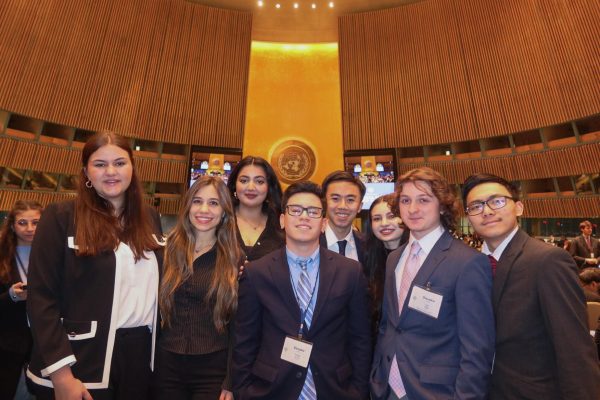 Suffolk Model UN attends the National Model United Nations in New York City April 5. Courtesy of Avary Bond. 