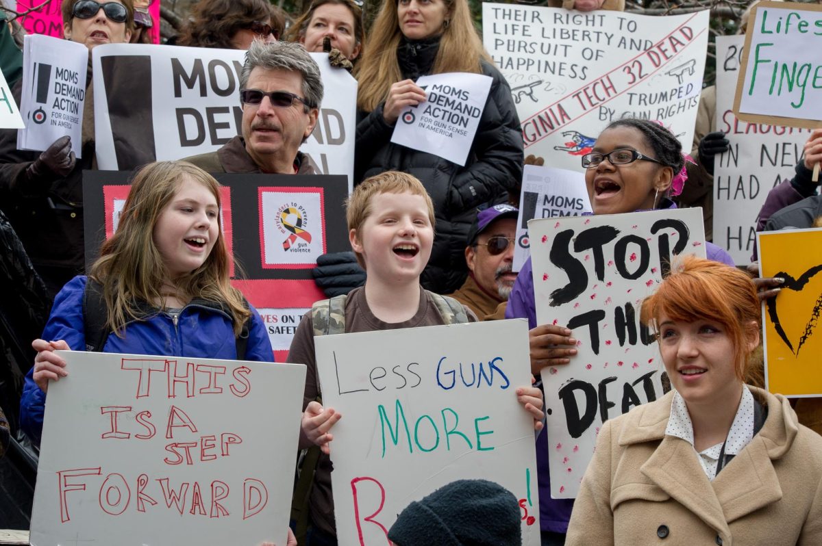 Gun violence prevention rally in Annapolis, Maryland. 