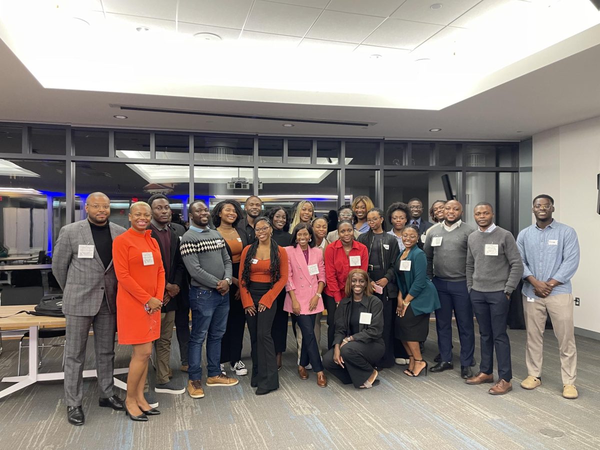 Participants of the African Student Association's professional panel.