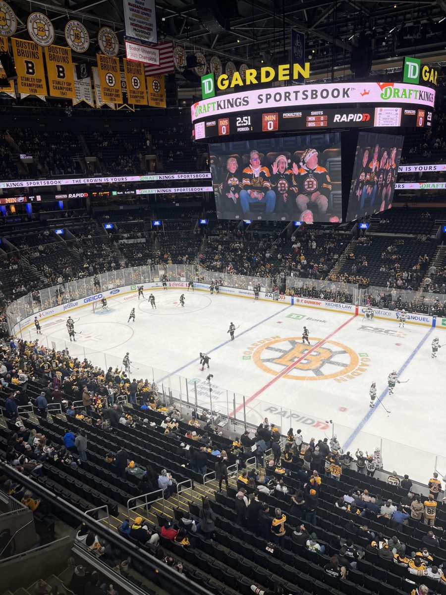 TD Garden before a Boston Bruins game against the Minnesota Wild Dec. 19. The Bruins lost to the Wild 4-3.