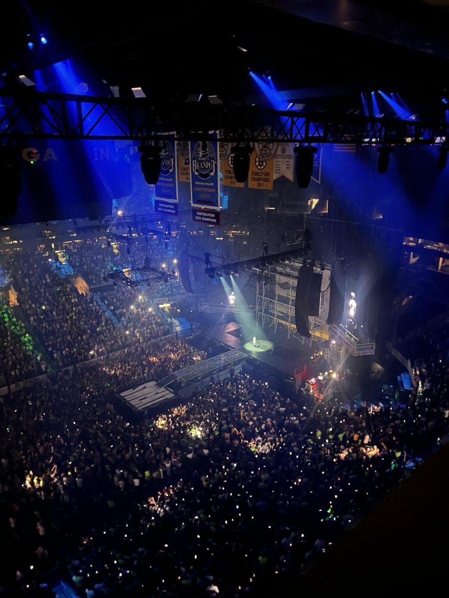 Charli XCX and Troye Sivan performing their 'SWEAT' tour in Boston at TD Garden Sept. 28. 