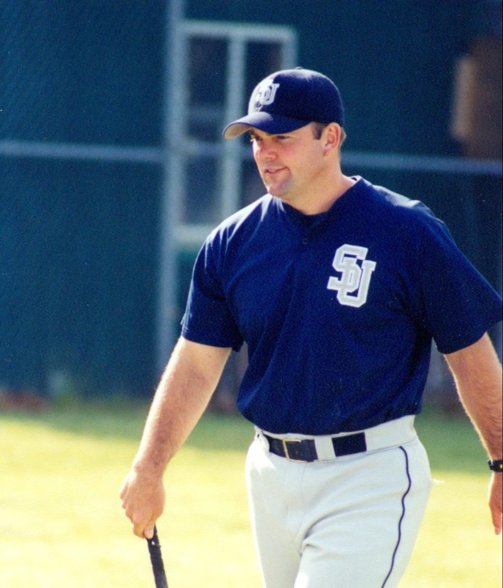 Cary McConnell during his tenure as head coach of the Suffolk baseball team.