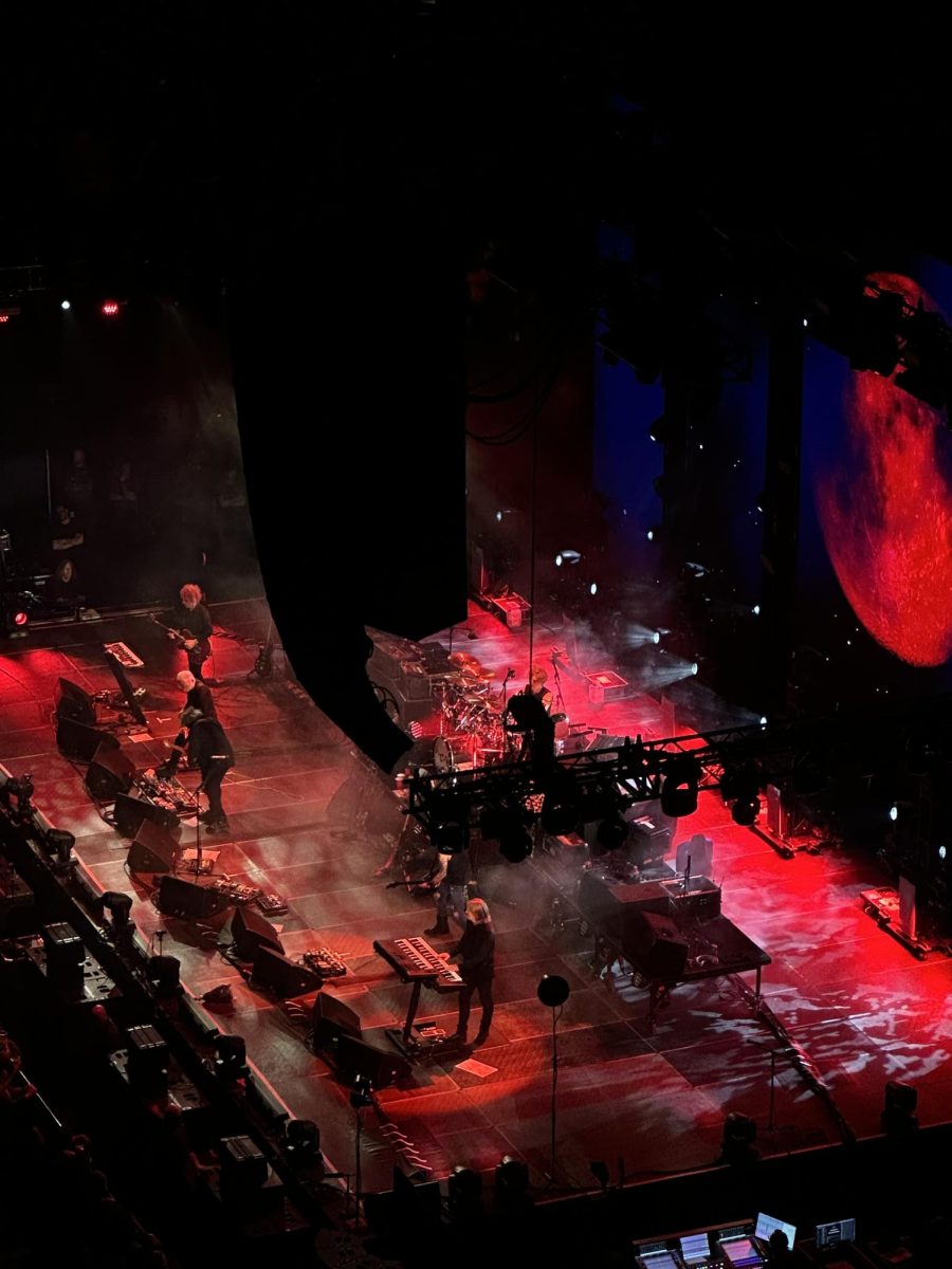 The Cure performing in Tampa, Florida for their "Shows of the Lost World Tour."