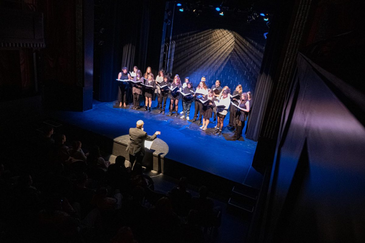 The Suffolk Ramblers performing in the Modern Theater during the 2024 Winter Concert on Wednesday, Nov. 4, 2024.