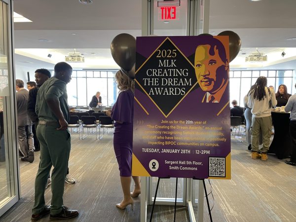 Suffolk community gathers in Smith Commons for MLK "Creating the Dream Awards."